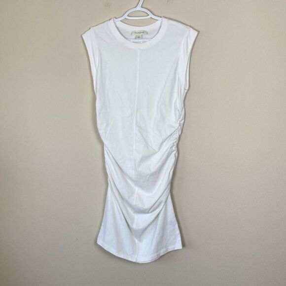 Treasure & Bond Dresses & Skirts - Treasure & Bond Double‎ sided Rouching Body Con Midi Dress Size Small (G8)